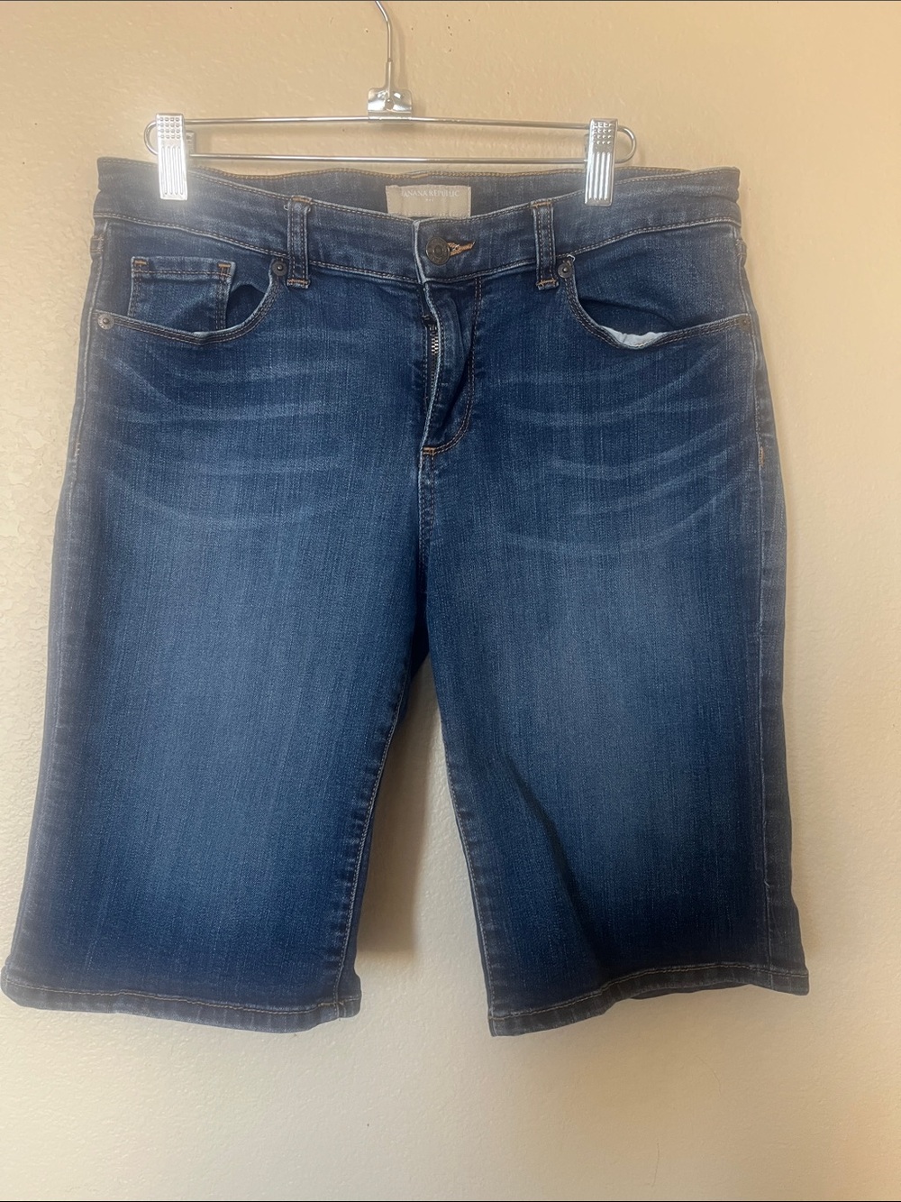 Dark Blue Women’s Denim Bermuda Shorts